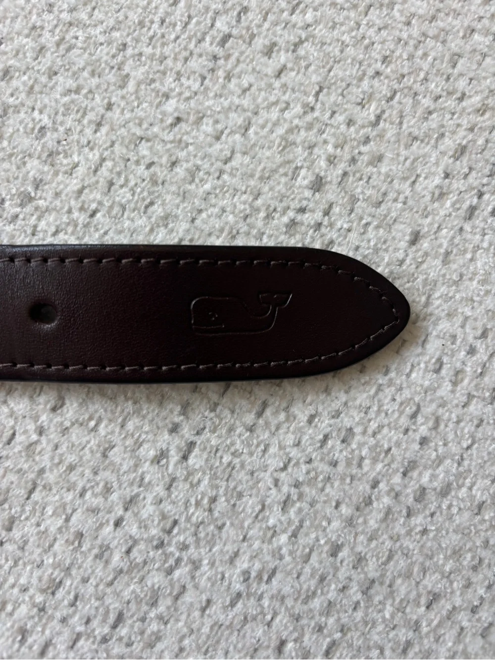 Vineyard Vines Whale Canvas Club Belt, Size 36